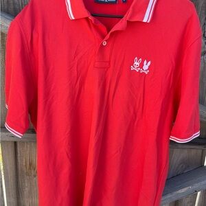 Psycho Bunny Classic Pima Cotton Polo Shirt Logo Tipped Collar Preppy